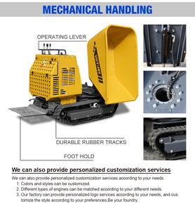 Mini Dumper Crawler Petit camion de Transport sur chenilles en caoutchouc Mini Dumper chenillé Rotation de levage - Product Image 4