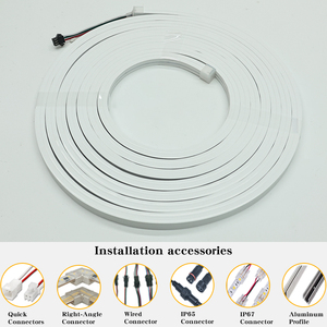 Tira de LED de Neón Flexible WS2811 RGB con Efecto de Píxeles en Movimiento, Tubo de Silicona Flexible IP67 para Iluminación Perimetral de Parques Públicos y Jardines - Product Image 1