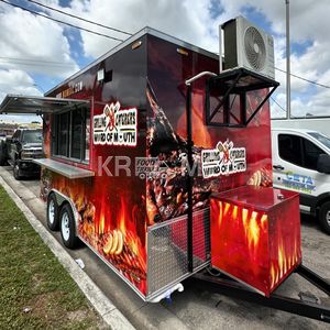 2025 Catering OEM Mobile <b>Kitchen</b> Bbq Grill Trailer Fully Equipped Remorque Pizza Oven Food Truck For Sale In Usa - Product Image 4