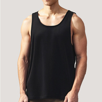 Débardeur Oversize en Coton pour Homme, Style Musculation & Streetwear, Coupe Ample, Dos Nageur, pour la Gym