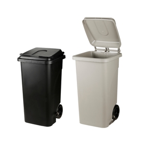 SY OEM Customized Logo 120L Industrial <strong>Wheelie</strong> <strong>Bin</strong> Outdoor Street Garbage Trash Can Pedal Mobile Grey PP Waste <strong>Bin</strong> - Product Image 1