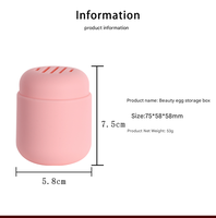 Silicone Cosmétique Sac De Rangement Maquillage Blender Cas Maquillage Visage Éponges Conteneur De Transport