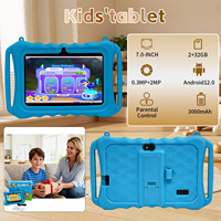 Nouveau support de bureau pour tablette enfant 7 pouces HD Android 12 MTK 2 Go, aide pédagogique pour les devoirs, mode concentration, WiFi, GSM, déverrouillage facial, vente en gros