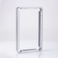 Cadre en aluminium anodisé sur mesure pour portes d'affichage LED, capacités de brochage et d'électroérosion par fil, boîtiers en acier inoxydable - Service OEM/ODM