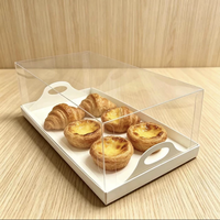Barquette rectangulaire pour pain, gâteaux et desserts à emporter avec couvercle transparent