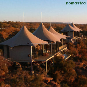 เต็นท์แกลมปิ้งสำหรับทุกฤดู เต็นท์โรงแรมสำเร็จรูปสำหรับที่พักผจญภัยในอเมริกา<span class=keywords><strong>เหนือ</strong></span> โครงเหล็กสำหรับรีสอร์ทริมทุ่งหญ้า - Product Image 2