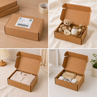 Caja de Cartón Corrugado Personalizada, Cajas de Envío de Cartón Kraft, Caja de Embalaje Plegable con Logotipo