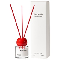 Diffuseur de parfum miniature en gros, bouteille en verre cylindrique transparente avec bouchon boule coloré, marque privée pour désodorisant de salle de bain