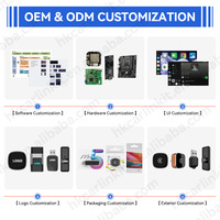 Adaptador inalámbrico CarPlay mini ultra G2 de perfil bajo con indicador LED y emparejamiento automático para Apple Car con CarPlay con cable o Android Auto