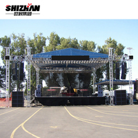 Placa de aleación de aluminio de alta resistencia Truss Conciertos Evento Fiesta Pantalla Soporte de iluminación al aire libre Sistema de escenario de DJ portátil Fábrica