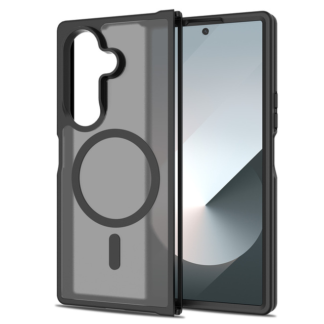 For for Z Fold 7 & S26 Ultra/S25 FE Armor Design TPU+PC Case with Screen Protector Magnetic Anti-Fingerprint Shockproof