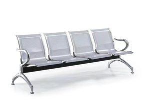 Kursi Tunggu Umum Modern dari Baja Anti Karat untuk Rumah Sakit dan Bandara, Kursi Tunggu 3-dudukan - Product Image 2