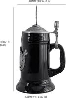 Chope Oktoberfest 0.7L pour hommes pour Stanley Steel Beer Stein Mug Pewter Lid Eagle German Design Coffee Drinking Glass for Wine