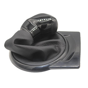Citroen C4 MK1 Car Gear <b>Knob</b> Black Leather <b>Shift</b> Head Set Ergonomic Design 04-08 Model Fitment - Product Image 2