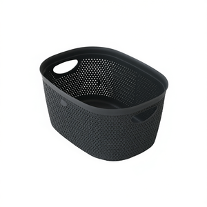 Cesto de Ropa Sucia Intreccio M Gris 370x280x180mm de PP - Product Image 3