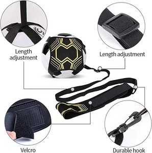 New Portable Foldable Football Training Device Ball Net Self Goal Kick Practice Adjustable Waist Belt <strong>Soccer</strong> Solo Trainer - Product Image 4