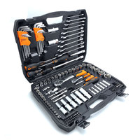 Ensemble d'outils de réparation automobile multifonction 150 pièces, clé à cliquet Cr-V, tournevis, clé hexagonale, étui professionnel pour mécanicien automobile
