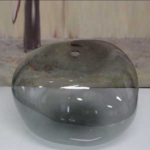 Grand abat-jour en verre de 320 mm, <span class=keywords><strong>luminaire</strong></span>, abat-jour, ouverture pour bricolage, <span class=keywords><strong>remplacement</strong></span>, ovale irrégulier, pierre - Product Image 6