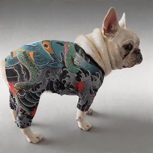 Abbigliamento <span class=keywords><strong>per</strong></span> animali domestici di alta gamma con stampa tatuaggio - Tuta traspirante a quattro zampe <span class=keywords><strong>per</strong></span> <span class=keywords><strong>cani</strong></span> con petto largo (S-2XL) - Product Image 6