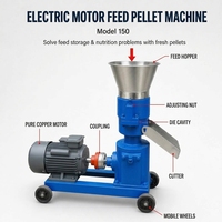 Machine à granulés d'aliments multifonctionnelle pour l'exportation vers l'Afrique, pour aliments secs et humides, avec moulin 220V, ligne de production de granulés d'aliments pour animaux