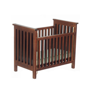 Maison de poupée 1:12 berceau en bois miniature lit d'enfant Mini meubles pépinière bébé lit berceau décorer <span class=keywords><strong>accessoires</strong></span> - Product Image 3