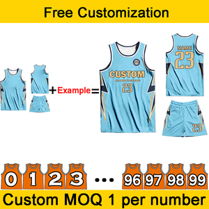 LOGOTIPO personalizado Patrón y números Baloncesto Jersey Transpirable Alta elasticidad Equipo ligero Competición Baloncesto Uniforme Conjunto - Product Image 3