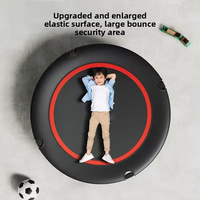 Trampolín de Salto Ajustable en Altura de 48 Pulgadas, Mini Trampolín con Asa para Adultos y Niños, Ejercicio Aeróbico en Interiores, Cardio