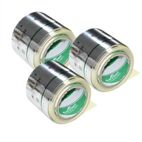 Stiker Label produk kustom Label segel kustom BOPP personalisasi perekat metalik Die Cut stiker