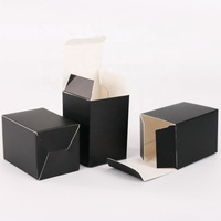 Boîte électronique en carton cadeau pliable de luxe noire personnalisée dégradable et écologique pour appareil photo avec impression de gaufrage