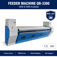 Machine d'alimentation industrielle pour blanchisserie QR-3300 – Équipement d'alimentation automatique pour linge plat pour lignes de blanchisserie d'hôtels et d'hôpitaux