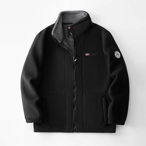 Chaqueta de lana Polar de doble cara para <span class=keywords><strong>mujer</strong></span>, chaqueta de invierno de lana gruesa informal de Noruega para <span class=keywords><strong>mujer</strong></span> de talla grande - Product Image 3