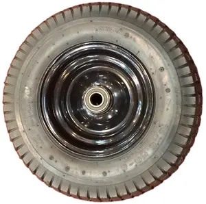 Roda de ar resistente do metal e da borda plástica 16*6.50-8