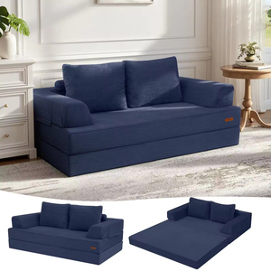 Modern Two Seat Big Size White Velvet Sectional Vacuum Sealed Pack Compressed for Hotel Living Room Furniture - Product Image 2