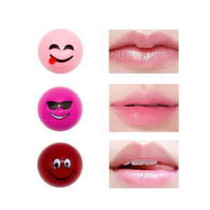 Bálsamo Labial en Forma de Bola Sonriente, 6 Colores, Precio de Fábrica al por Mayor, Bálsamo Labial Hidratante con Forma de Fruta para Niñas - Product Image 4