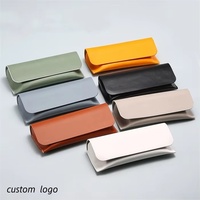 Étui à lunettes de soleil haut de gamme en cuir PU magnétique rigide avec logo personnalisé, sac de rangement pour lunettes, emballage pour lunettes, boîte de rangement pour lunettes de soleil