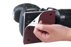 Ponceuse orbitale électrique mini carrée 250W 110mmx100mm avec boîte à poussière DIY, pince à ressort, double tension pour le bois - Product Image 3