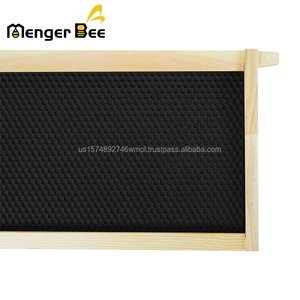 New Beekeeping Beehive Wooden Frames with Black Plastic Medium Beeswax <b>Foundation</b> New Zealand Pine - Product Image 3