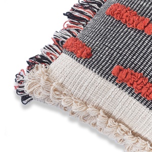 ปลอกหมอนอิงสีแดงแบบพู่ห้อยสำหรับตกแต่งบ้าน,ปลอกหมอนสำหรับโซฟา - Product Image 3