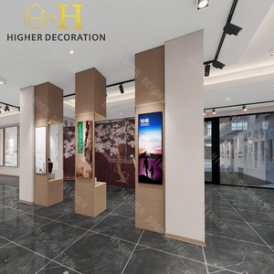 <span class=keywords><strong>Vitrine</strong></span> de musée personnalisée <span class=keywords><strong>Vitrine</strong></span> de musée à <span class=keywords><strong>colonne</strong></span> durable Présentoir en verre pour l'exposition de musée - Product Image 6