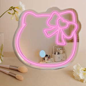 Drop Shipping Enseigne Néon LED Avec Miroir Chambre à coucher Vêtements Nail <span class=keywords><strong>Barber</strong></span> Stores Mall Shops Décoration Neon Sign Custom - Product Image 1