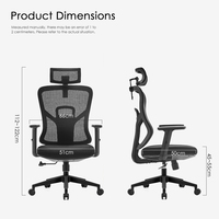 Chaise ergonomique en maille pivotante pour direction Chaise de haute qualité Ensemble table et chaises de bureau Bureau à domicile Silla Oficina