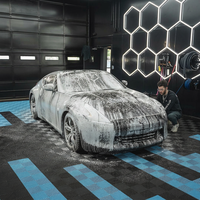 Dalles de sol modernes emboîtables pour garage, grille de drainage modulaire antidérapante texturée et étanche à clipser pour lavage de voitures