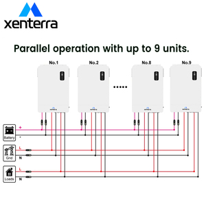 Groupes électrogènes solaires Xenterra avec stockage sur batterie, système solaire hybride complet <span class=keywords><strong>de</strong></span> 6 kVA pour les petites entreprises - Product Image 3