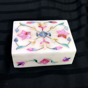 Handmade Marble <b>Jewelry</b> <b>Storage</b> Box Most Selling Mother of Pearl Work Available at Wholesale Price - Product Image 1
