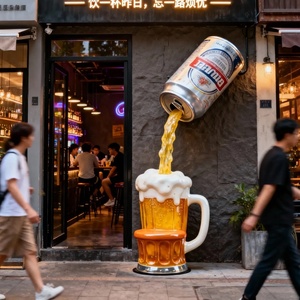 Esculturas <span class=keywords><strong>de</strong></span> Cerveza Personalizadas <span class=keywords><strong>de</strong></span> Resina FRP, Decoraciones para Fachadas, Obras <span class=keywords><strong>de</strong></span> Arte para Entradas <span class=keywords><strong>de</strong></span> Bares, Pubs y Centros Comerciales - Product Image 4