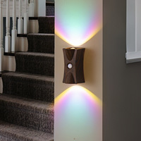 2 modes : marche constante / mode capteur, commande par bouton tactile, lumière murale décorative intérieure pour chambre à coucher, couloir, escalier