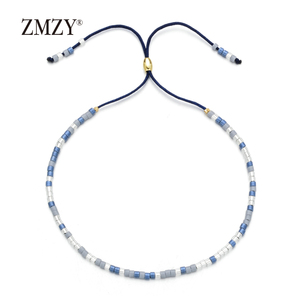 Pulsera ZMZY Para Mujer Estilo Boho <span class=keywords><strong>con</strong></span> Mini Cuentas Delica Multicolor, Joyería de Pulsera <span class=keywords><strong>con</strong></span> Cadena de Cuerda Ajustable, <span class=keywords><strong>Pulseras</strong></span> Finas Miyuki Para Mujeres - Product Image 5