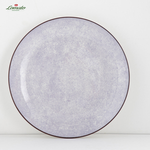 Assiettes à dîner en céramique écologiques en gros d'usine avec conception imprimée allant au micro-ondes et sans BPA pour la décoration de la cuisine - Product Image 2