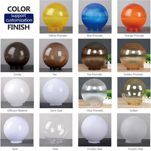 <span class=keywords><strong>Lampe</strong></span> à piquet de paysage extérieure électrique 220V, globe en acrylique imperméable de 200 mm, lumière LED, pour allée et pelouse - Product Image 5