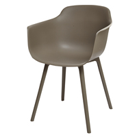 Fauteuil moderne au design italien original, nouveau modèle en PP avec fibre de verre, chaise de salle à manger en plastique pour usage intérieur/extérieur, école et appartement